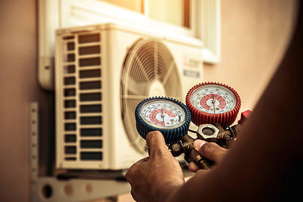 Professional Hvac Installation technician working in Coats, NC